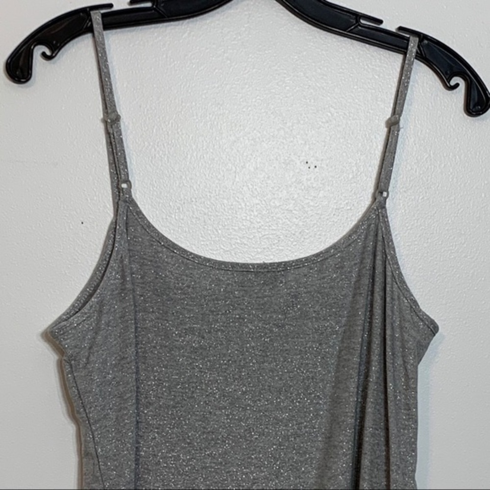 NWOT Boutique Essentials Silver Shimmer Camisole‎